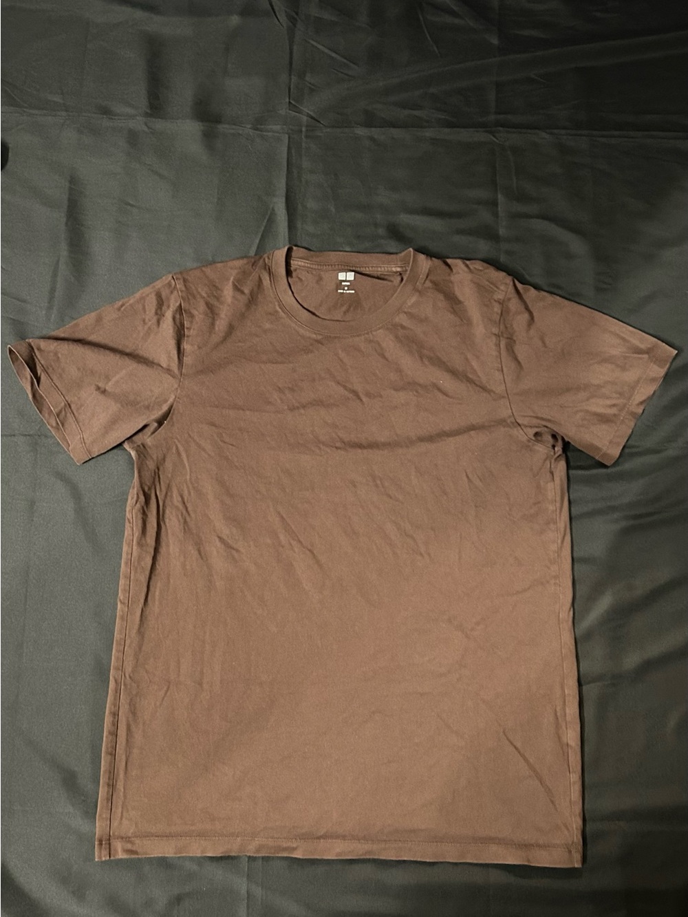 Uniqlo Men's Brown Crew Neck Short Sleeve Tee